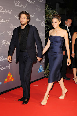 Marion Cotillard with Husband