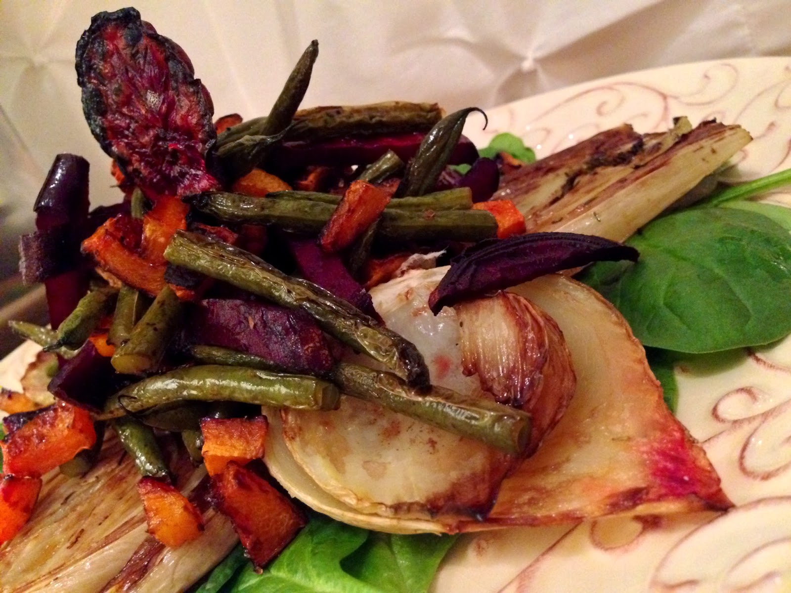 glutenfreehappytummy Balsamic Roasted Fennel and Beets w/ Blistered