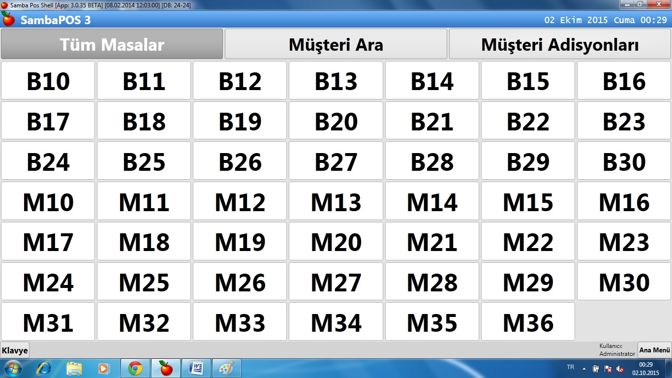 sambapos restorant programi sambapos restorant otomasyonu