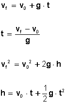 Resultado de imagen para formulas de galileo