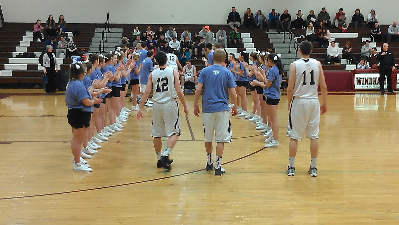 The Windham Eagle Sports WHS basketball boys and girls teams support