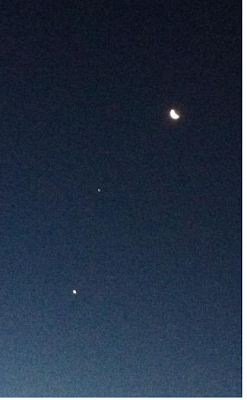 Moon, Jupiter and Venus Triple Conjunction Before 7/15 Sunrise