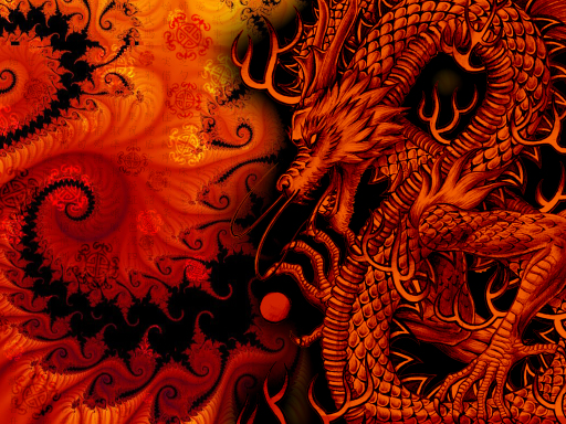 Orange Dragon Background Wallpaper | Dragon Background Wallpaper