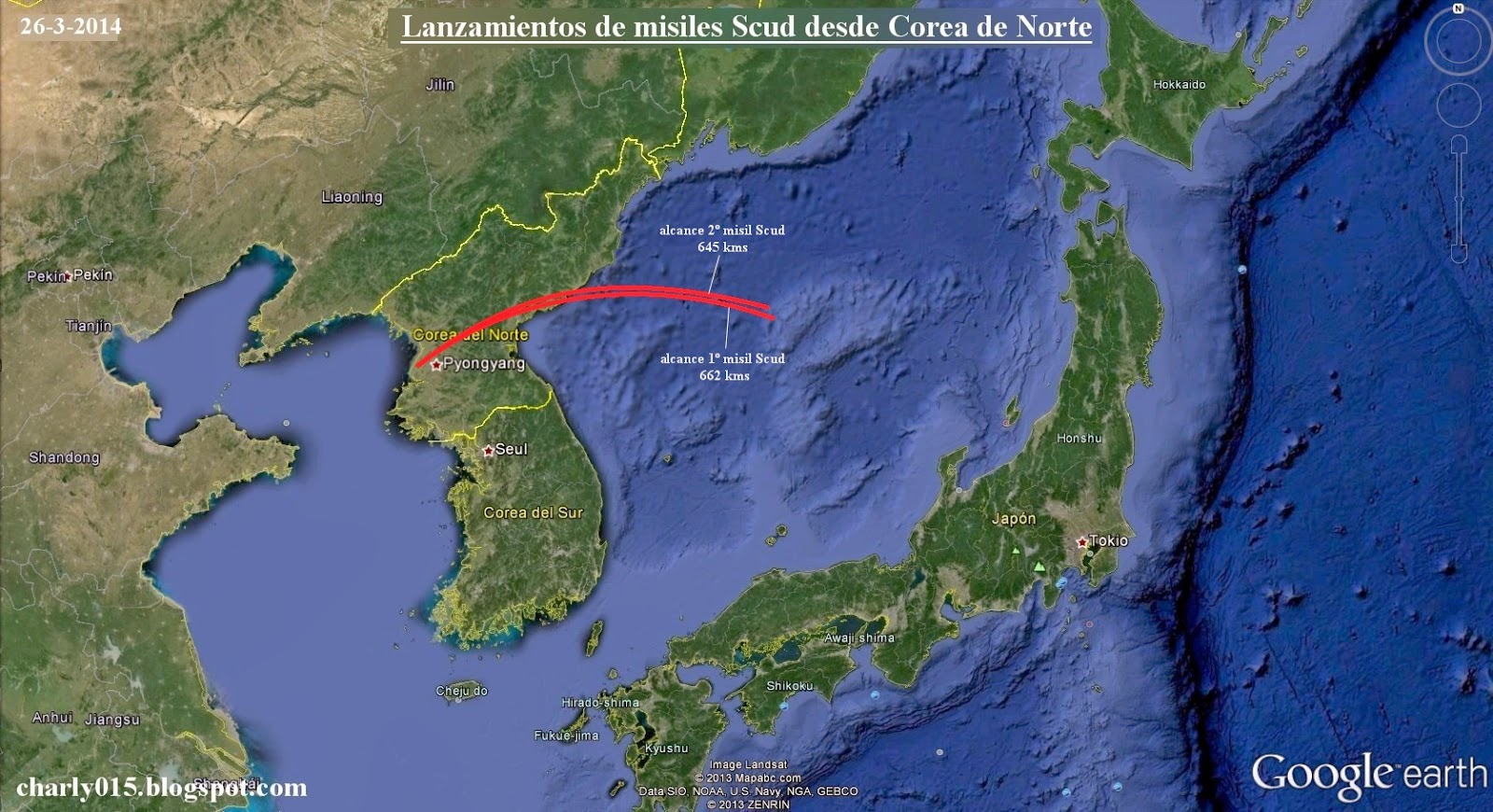 Corea del Norte declara el estado de guerra contra Corea del Sur - Página 2 Corea+del+norte+scud+26-3-2014