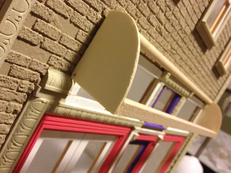 Jocelyn's Mountfield Dollhouse Scratch Build Store Awning