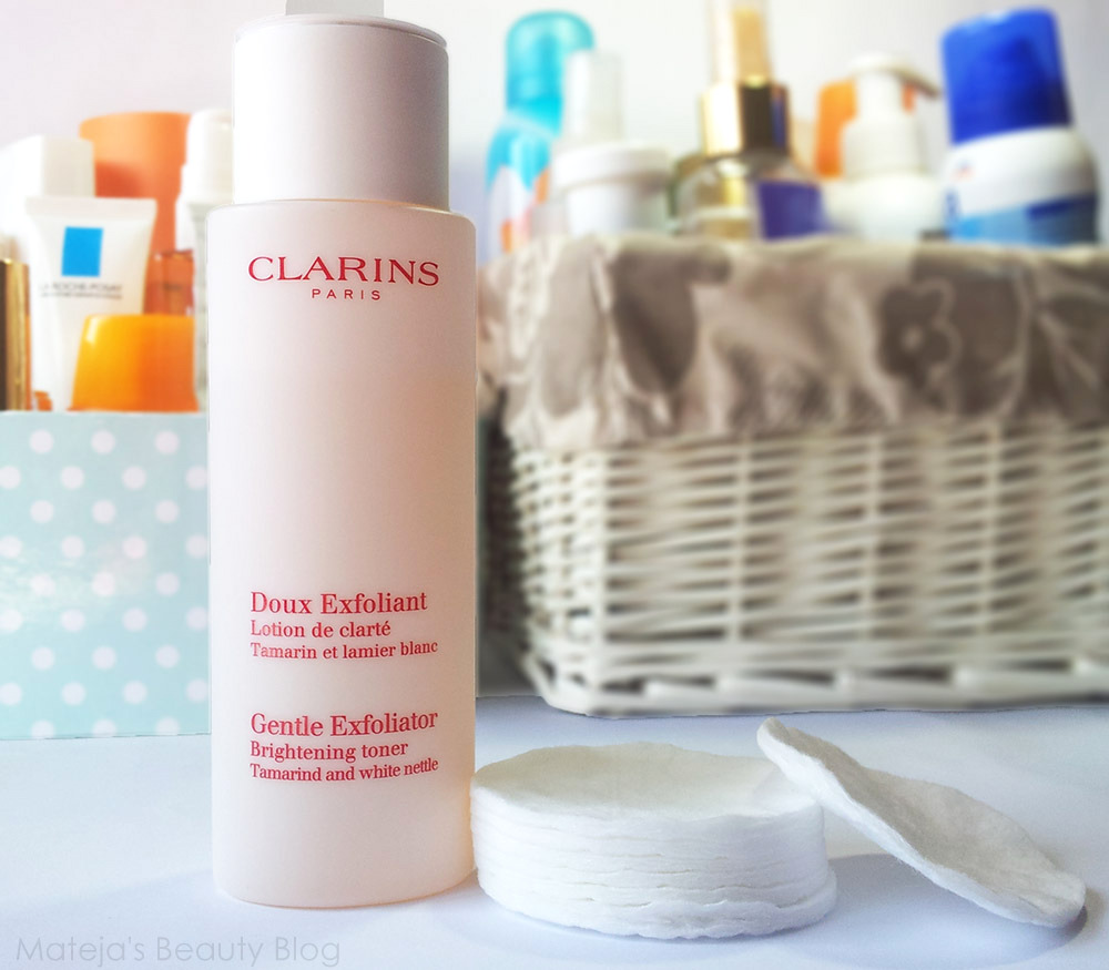 Clarins Gentle Exfoliator Brightening Toner Mateja's Beauty Blog