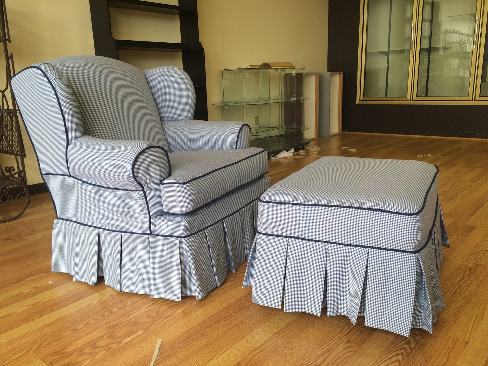 The Sewing Nerd Slipcovers Gingham style