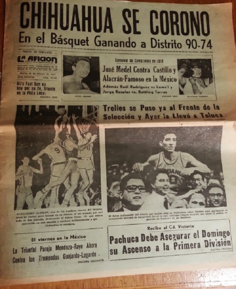 Historia Chihuahua se coronó en el Nacional de Primera Fuerza en 1967