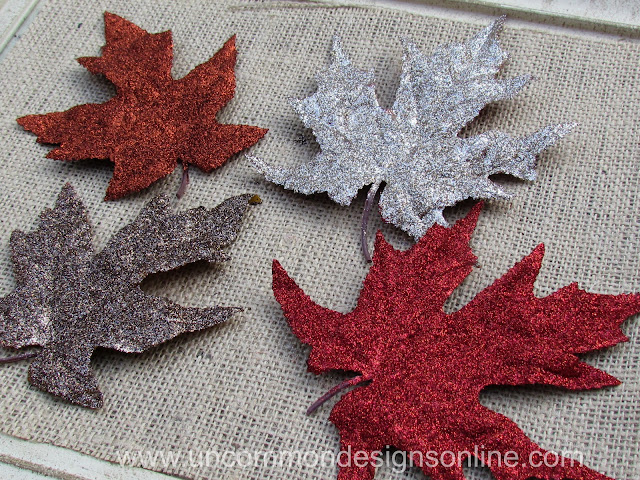 Glittered Fall Leaf Wreath