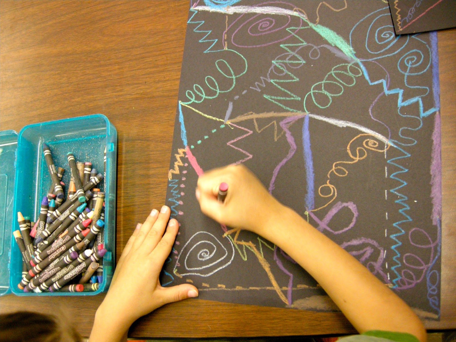 Zilker Elementary Art Class First Grade Lines