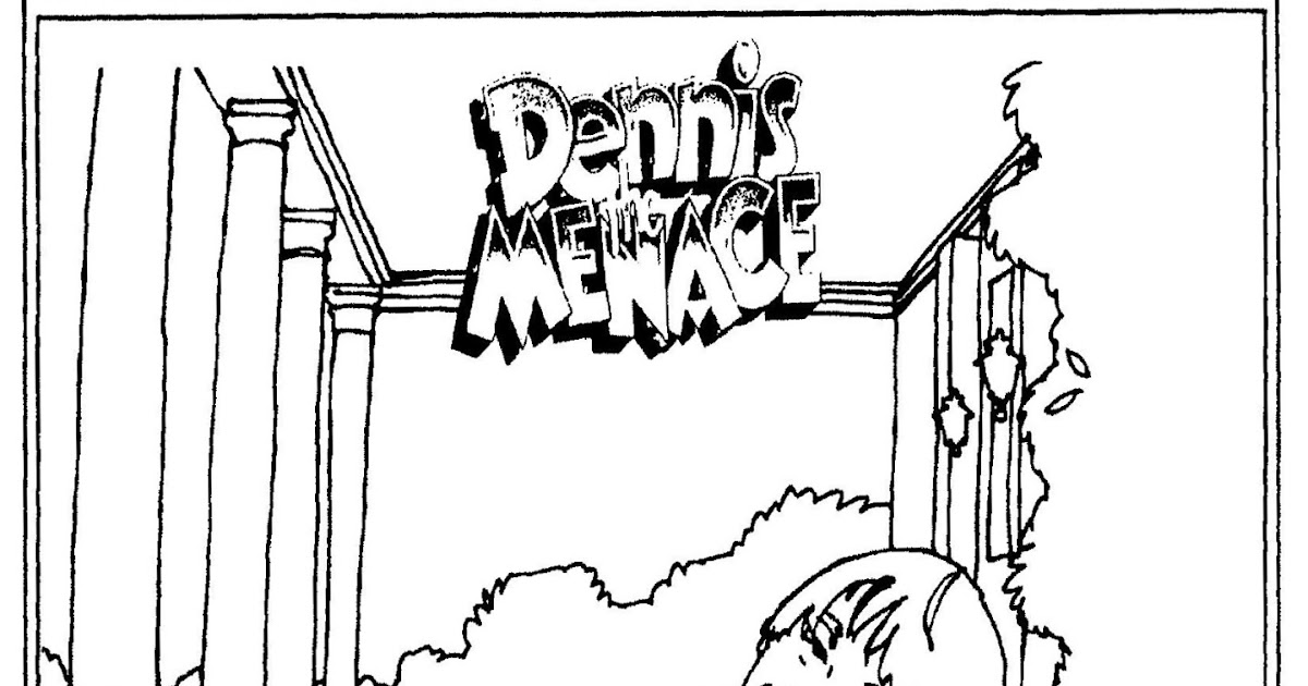 Mostly Paper Dolls Too!: DENNIS THE MENACE Movie Coloring Contest