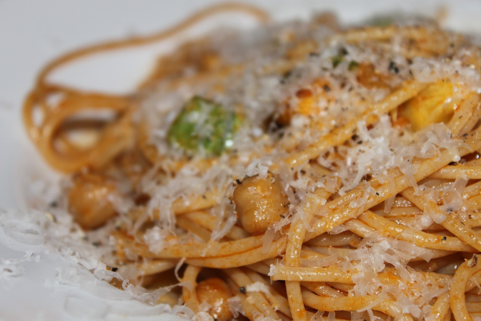 Domestic Divas Blog Meatless Monday Zucchini & Chickpea Spaghetti