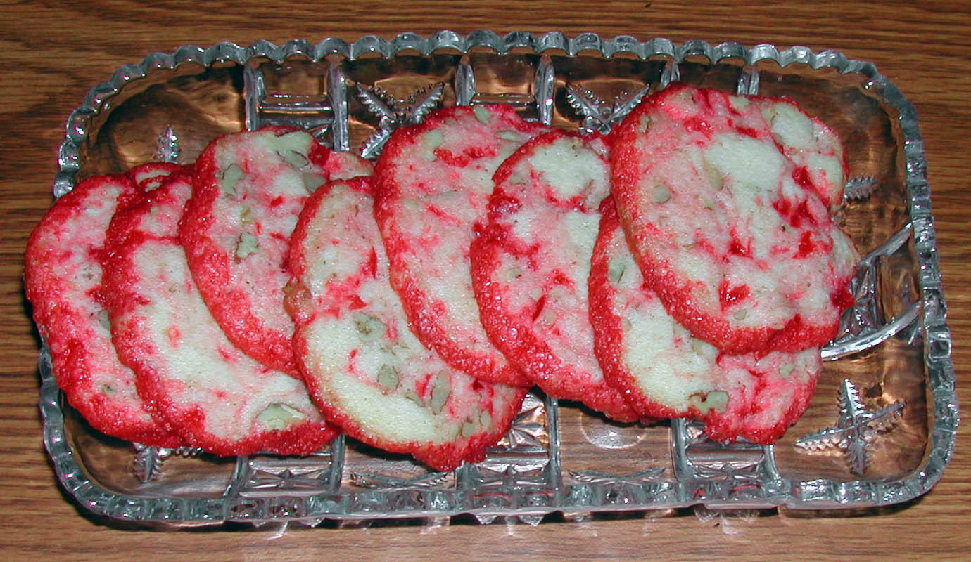 The Iowa Housewife Cherry Icebox Cookies