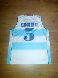Emanuel Manu Ginobili Argentina Jersey Canotta Camiseta Back