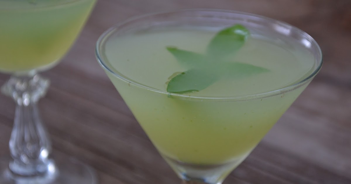 Day 269 Basil Ginger Vodka gimlet