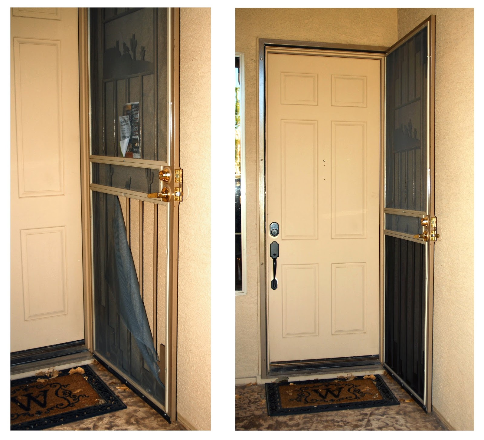 Phoenix Handyman And Wood Restoration Replacing A Screen Door Panel