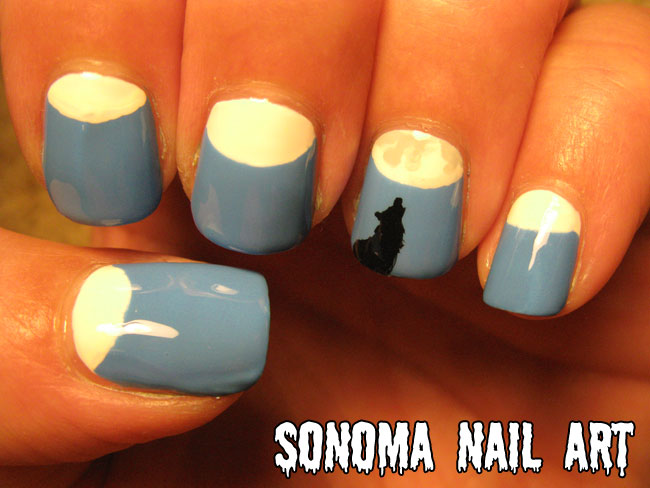 Sonoma Nail Art 31 Day Nail Art Challenge Half Moon Nails