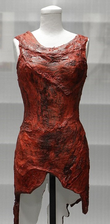 lady gaga meat dress rock and roll hall of fame. Lady Gaga turned up to the MTV