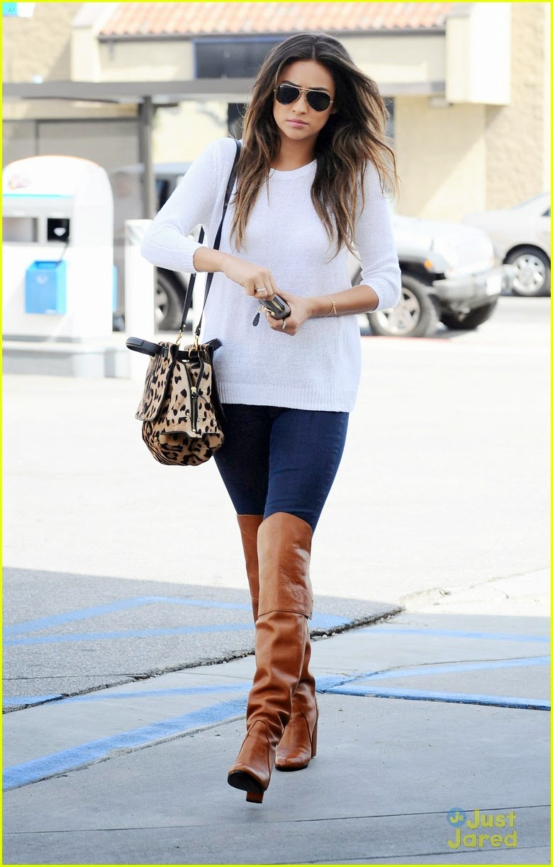 Celeb Diary Shay Mitchell Stops Off At A Local Gas