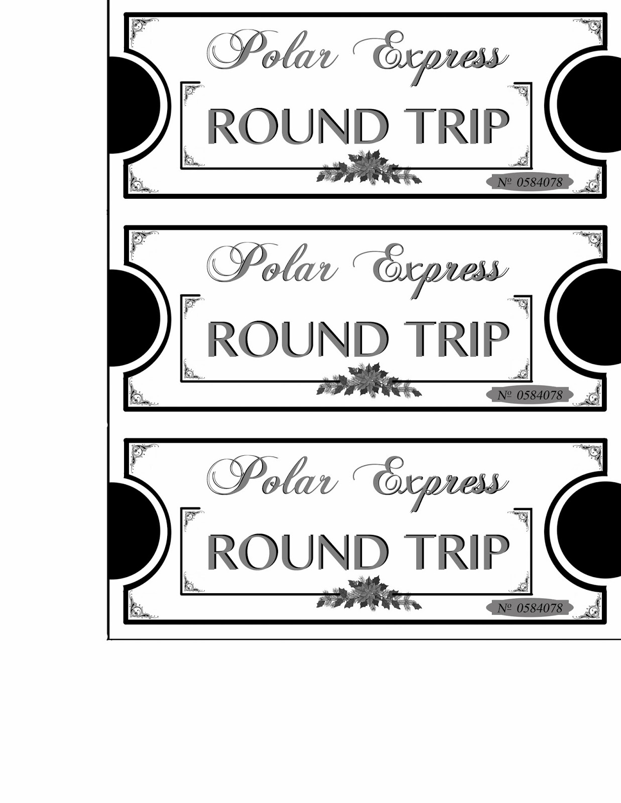 Mommy will play Polar Express Tickets printables!