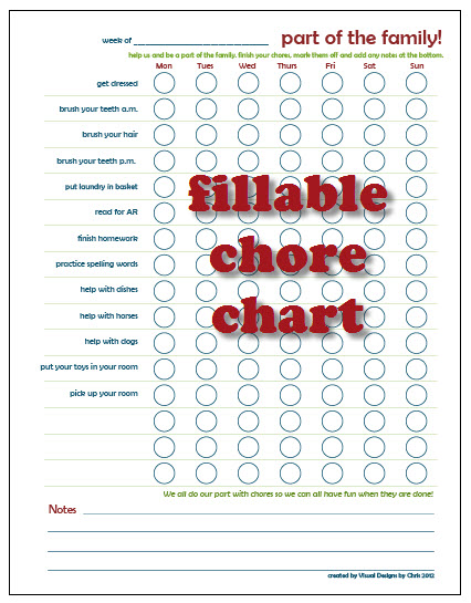 chris durnan visual designs by chris chore chart printable fillable chore chart