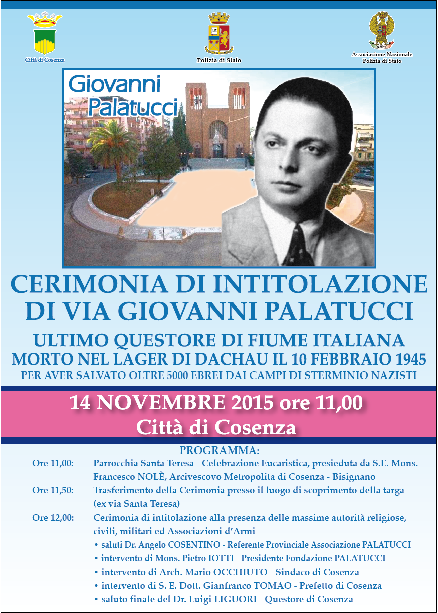 Inaugurazione Via G. Palatucci a Cosenza