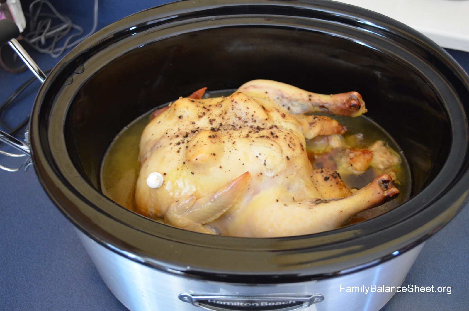 Whole Chicken in a Crock Pot Family Balance Sheet