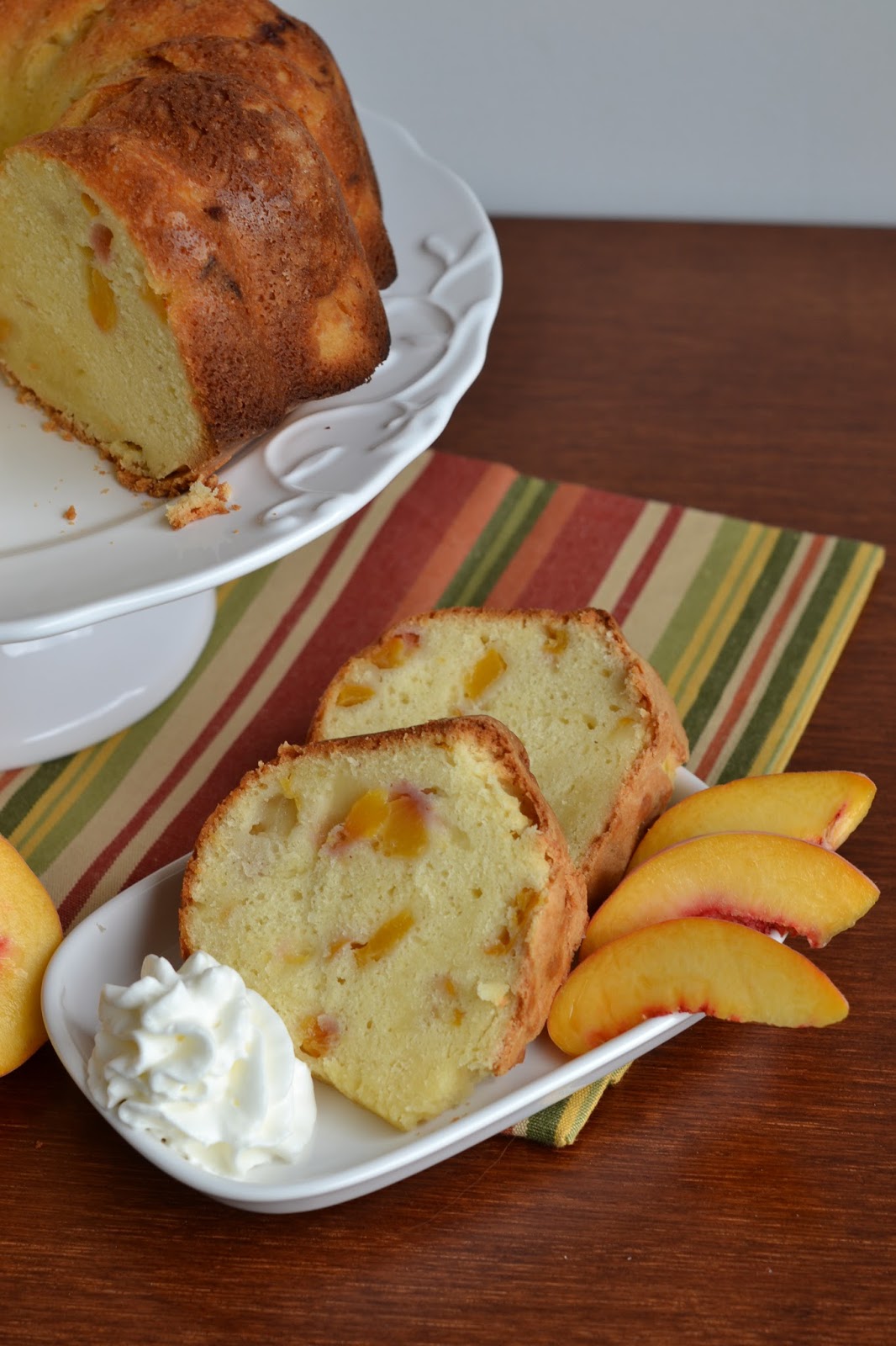 bonbons & biscotti Peaches and Cream Pound Cake