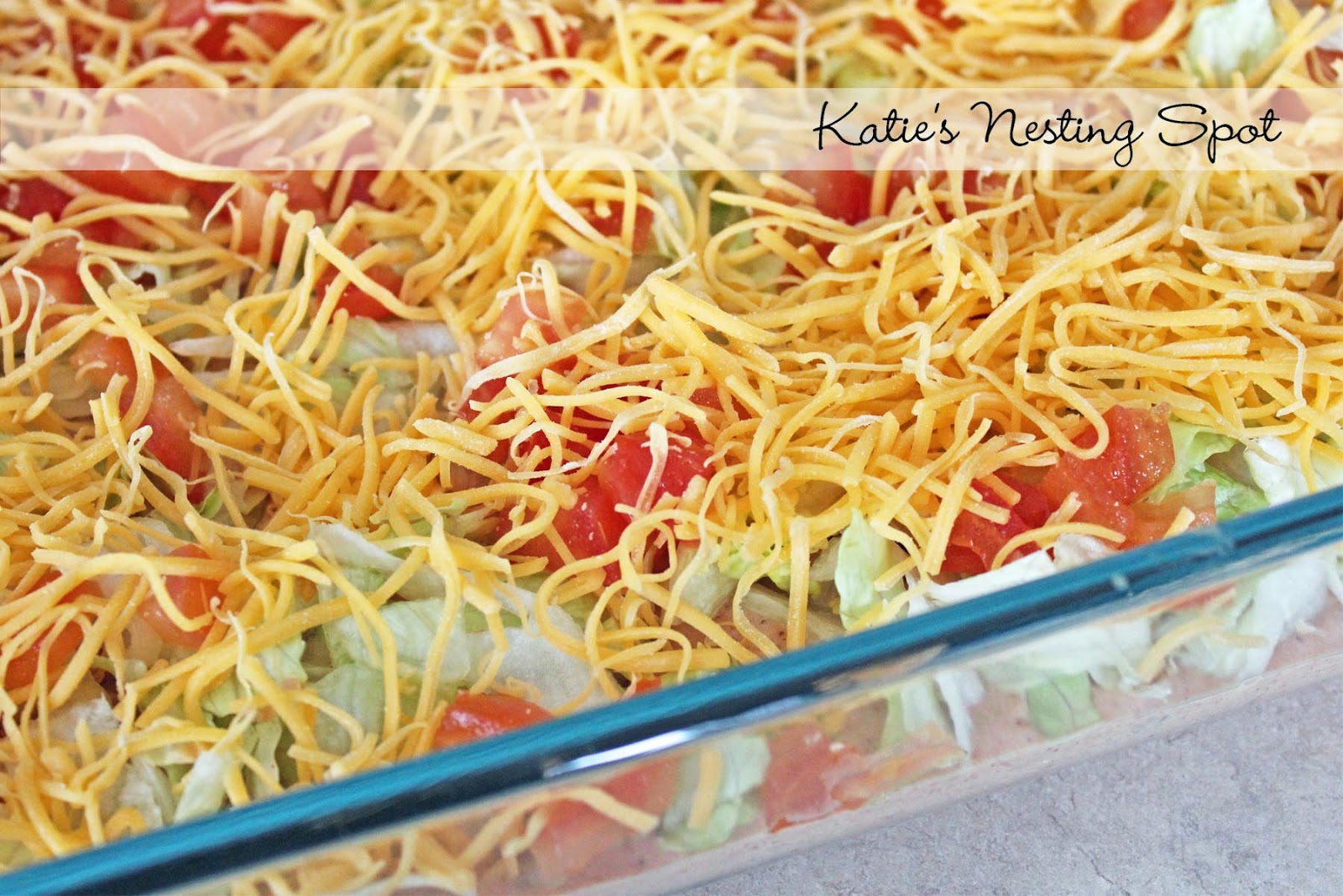 Katie's Nesting Spot Skinny Taco Dip from Skinnytaste