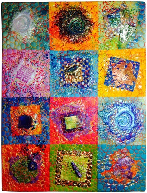 Blue Moon River Learn how to use Mylar® in art quilts