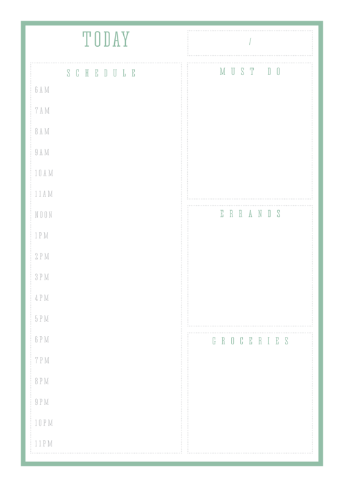 appointment book template free printable