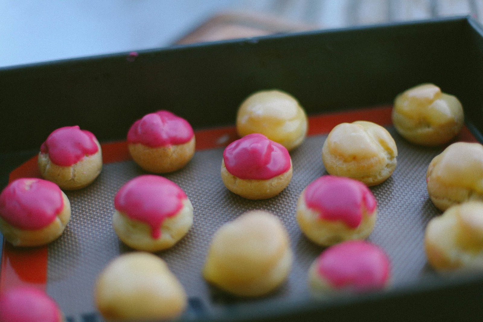 Whisk'd Blackberry and Mango Cream Puffs (Pâte Choux)