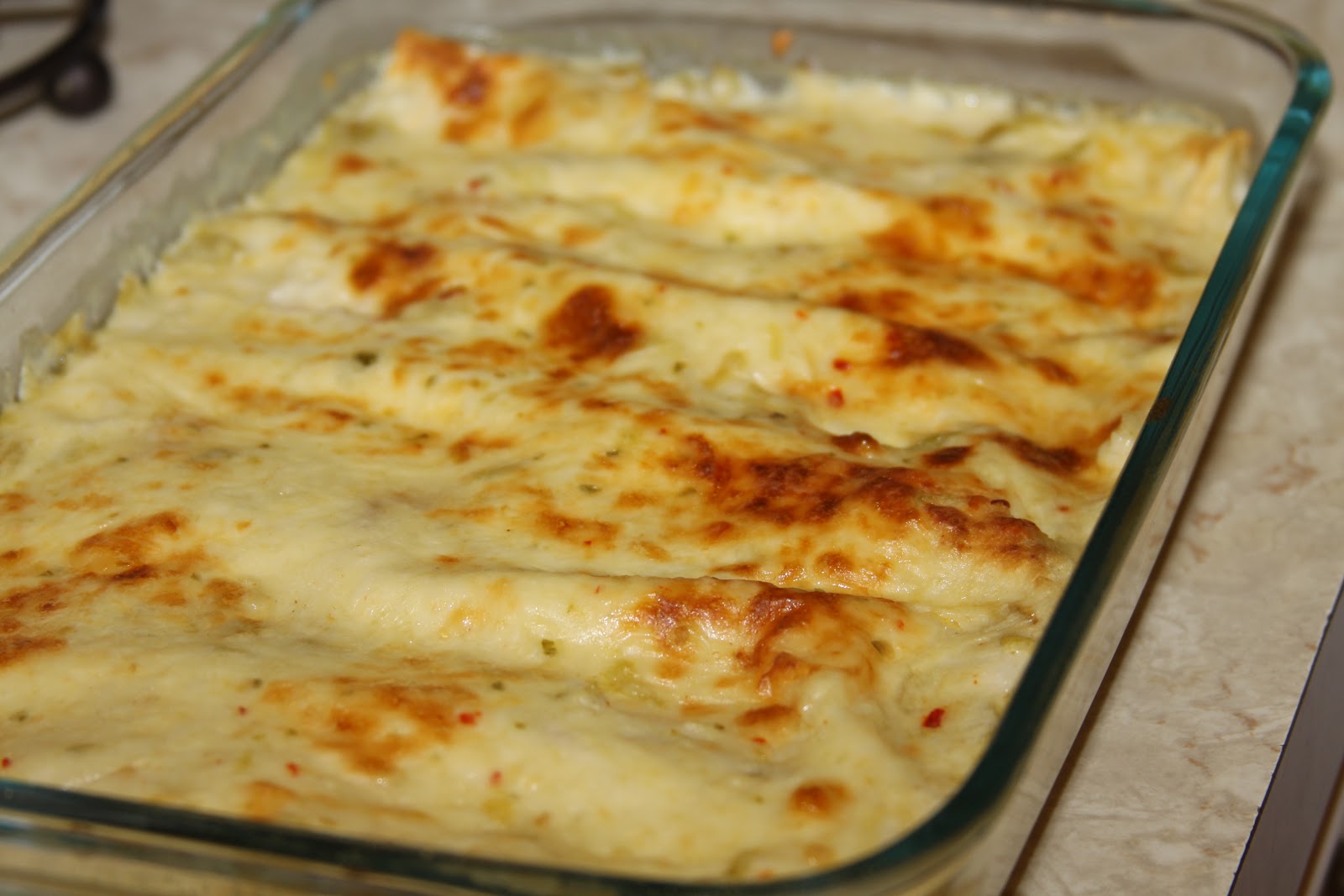 LSU Cajun Girl White Chicken Enchiladas