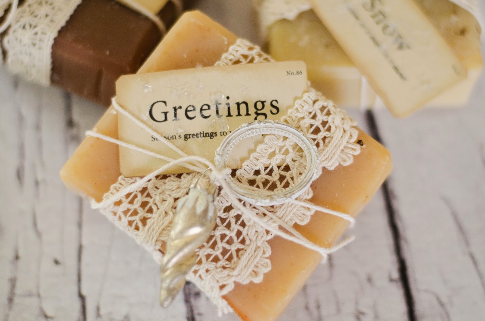 Fawn Holiday Soap Packaging