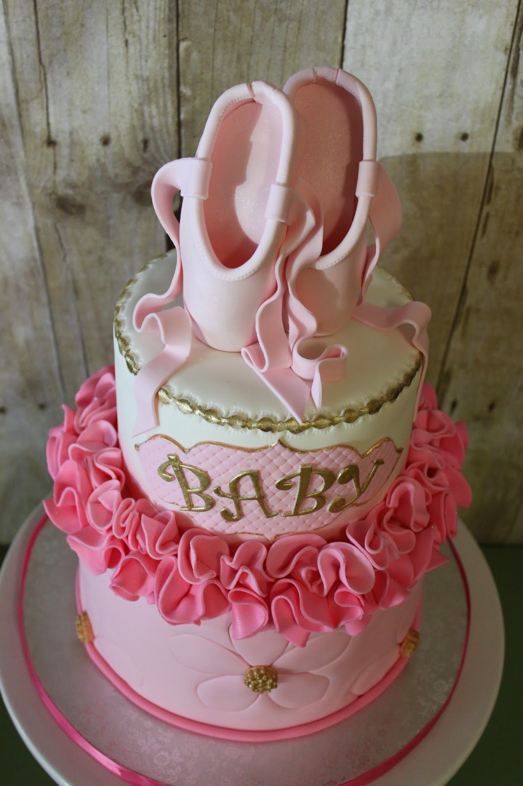 Ballerina Themed Baby Shower Cake
