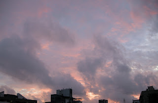 Clouds, Sky ,Sun, Evening, Scene