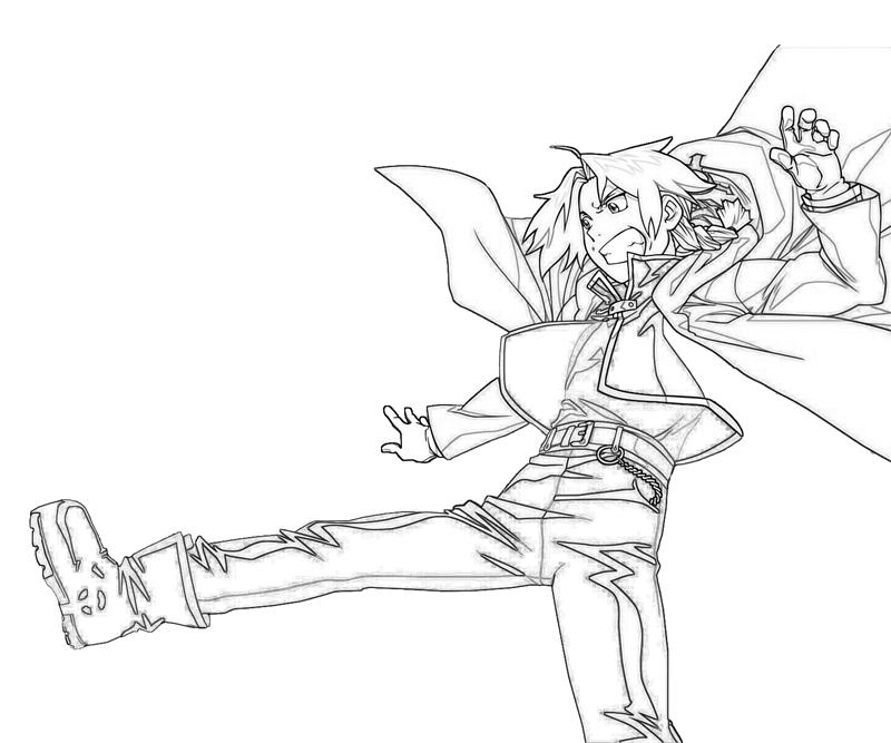 Edward Elric Jump Coloring Pages edward-elric-jump-coloring-pages