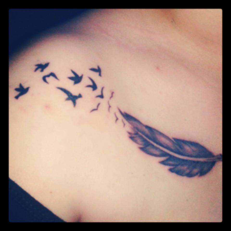 Blindside Tattoo Studio Icarus Wing Picture Tatowierung In