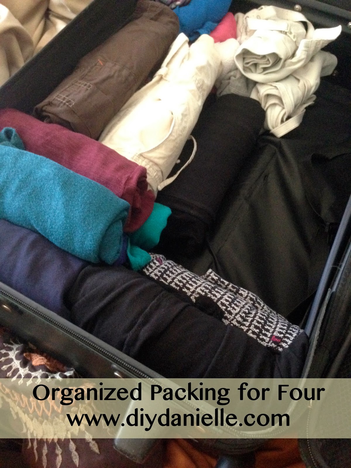 packing for a trip while staying organized how to pack for a family of four