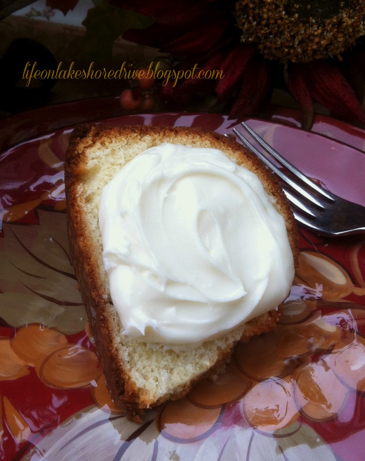 Cream Cheese Pound Cake with Cream Cheese Icing Life on Lakeshore Drive