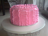 ruffle buttercream cake