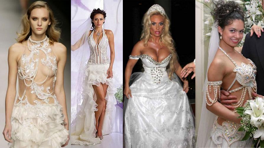 vestidos de novia mas atrevidos, que jamas deberia usar | alobelleza