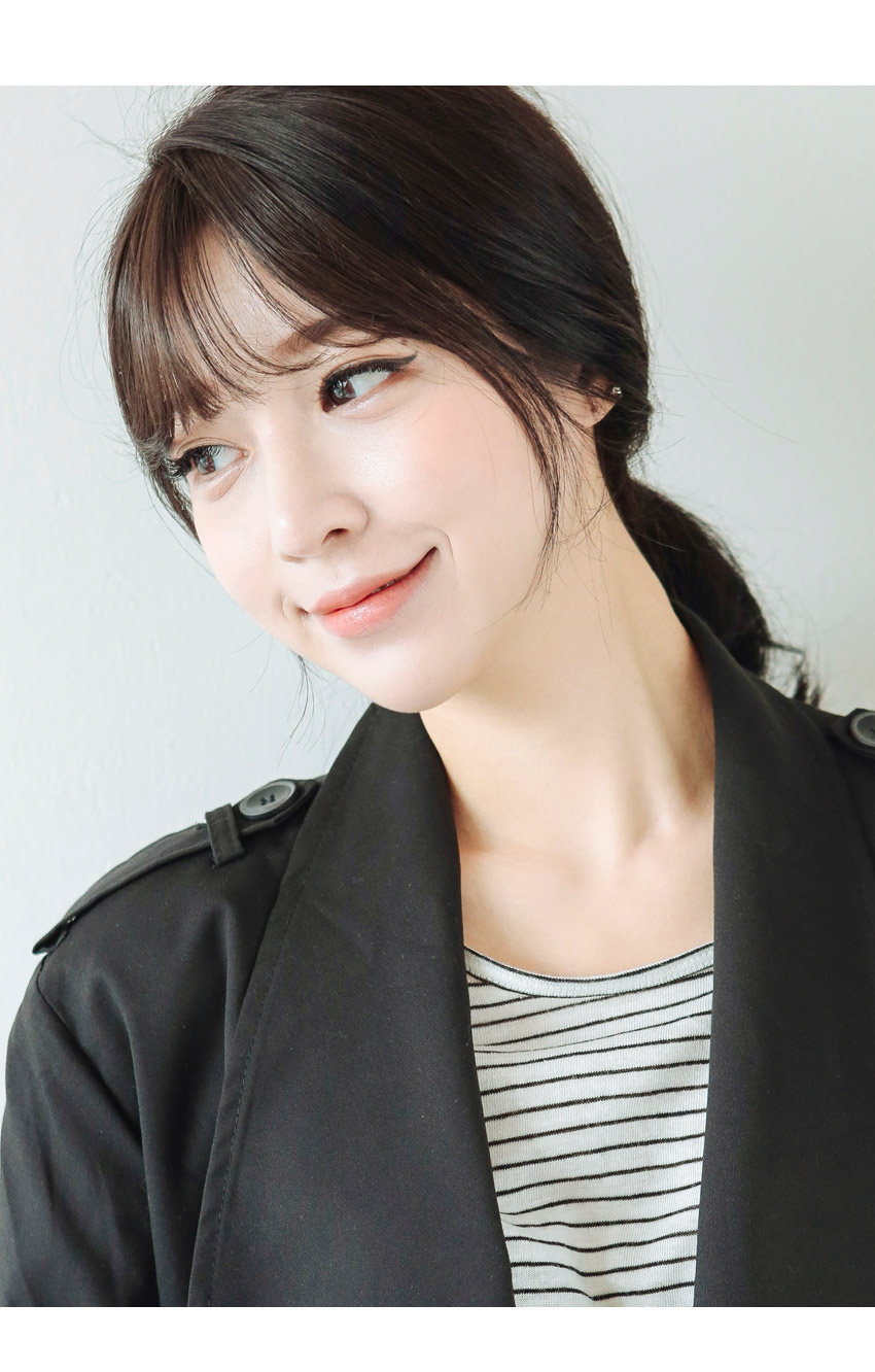 Korean bangs thin version non shiny Korean bangs thin version non shiny
