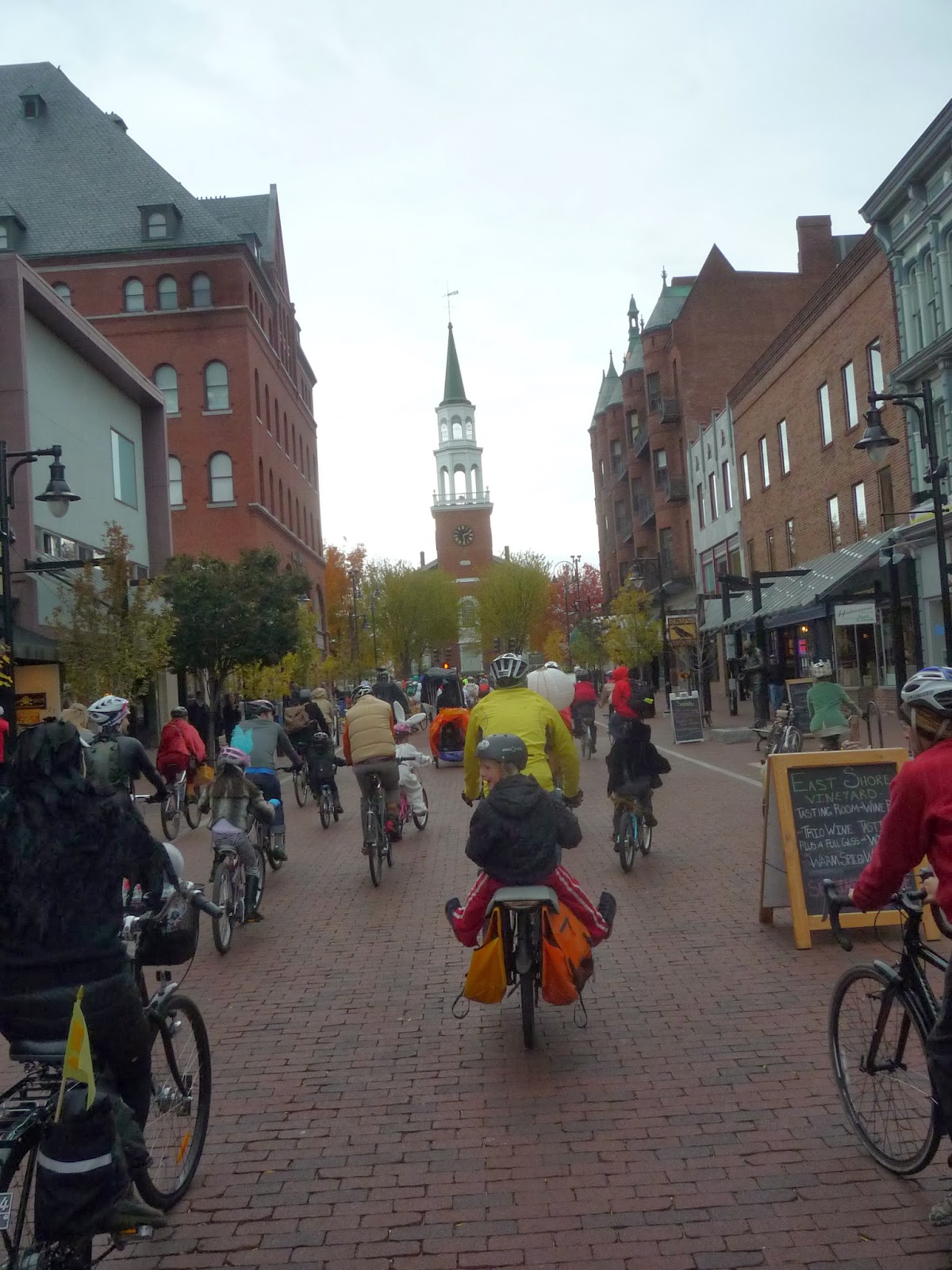 Halloween Bike Ride Photos, Burlington, Vermont 2013. South