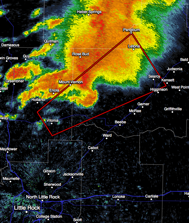 Mike Smith Enterprises Blog 808pm Tornado Moving toward Searcy, AR