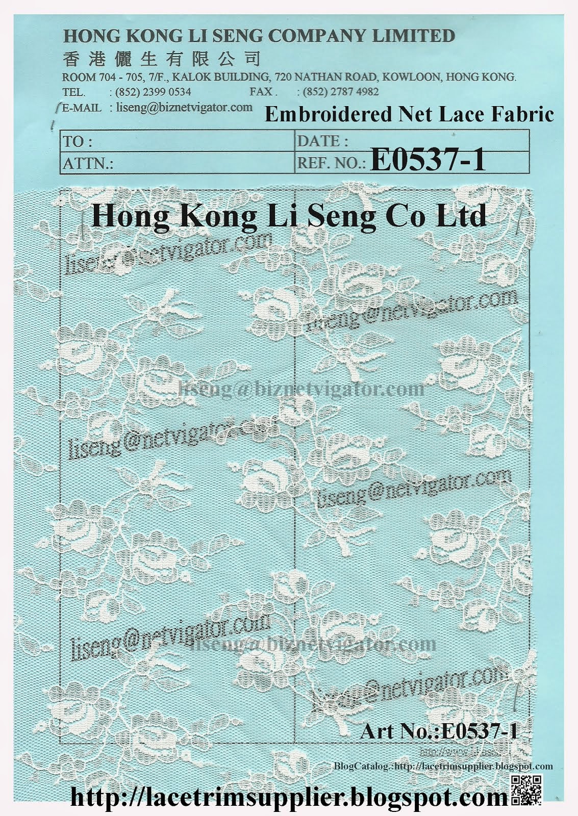 Embroidered Net Fabric Factory - Hong Kong Li Seng Co Ltd