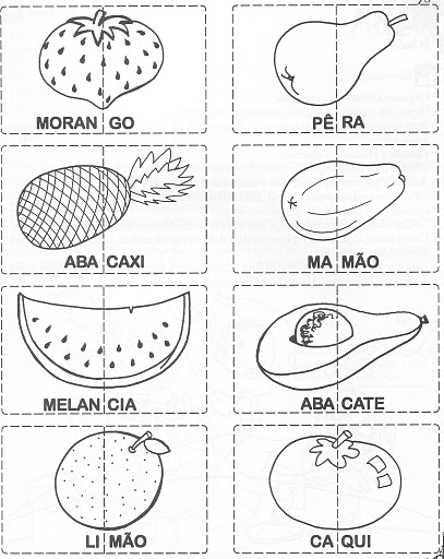 Jogos da Memória para Imprimir e Recortar - Desenhos Para Colorir