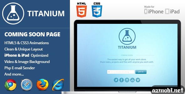 ThemeForest – Titanium Coming Soon Page
