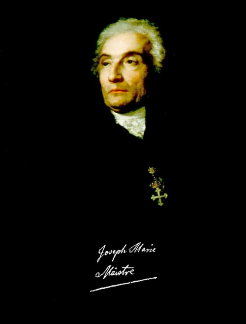 TRADITIONS OCCIDENTALES Joseph de Maistre Prophète du «christianisme