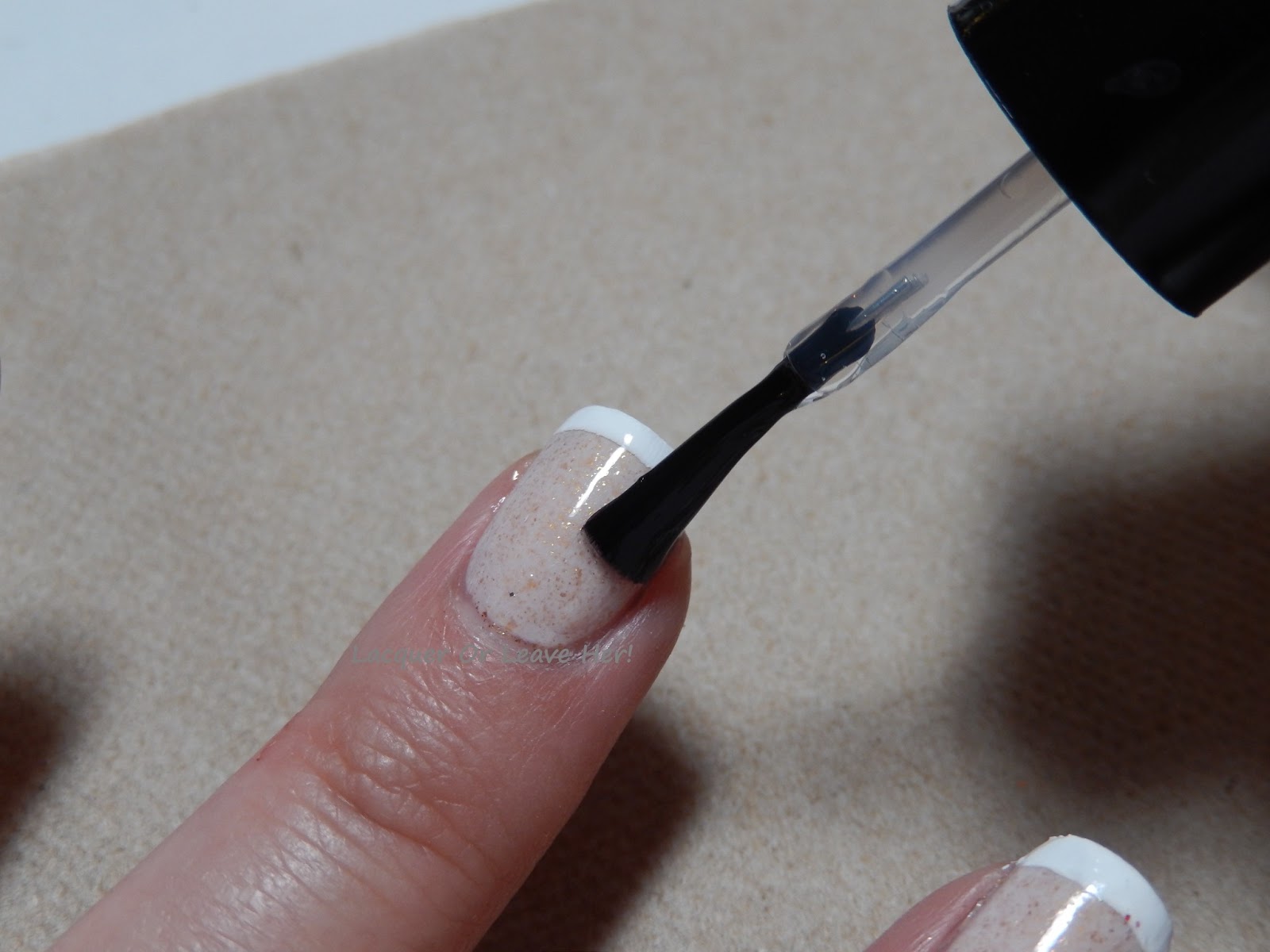 Lacquer or Leave Her! Tutorial Stamped French Manicure